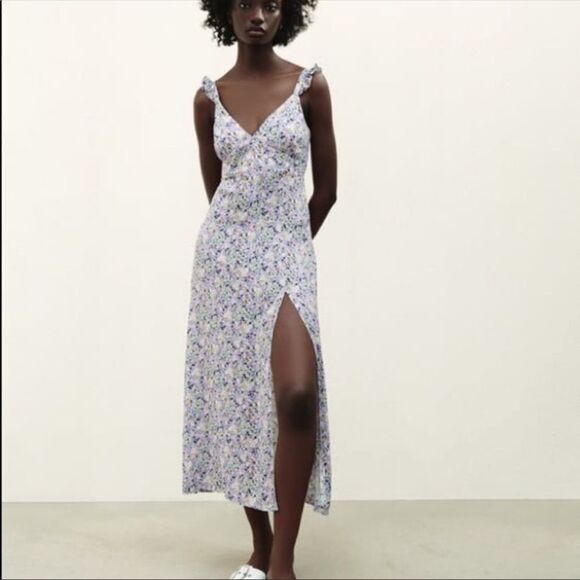 ✨ Zara floral midi dress✨ - Picture 1 of 7